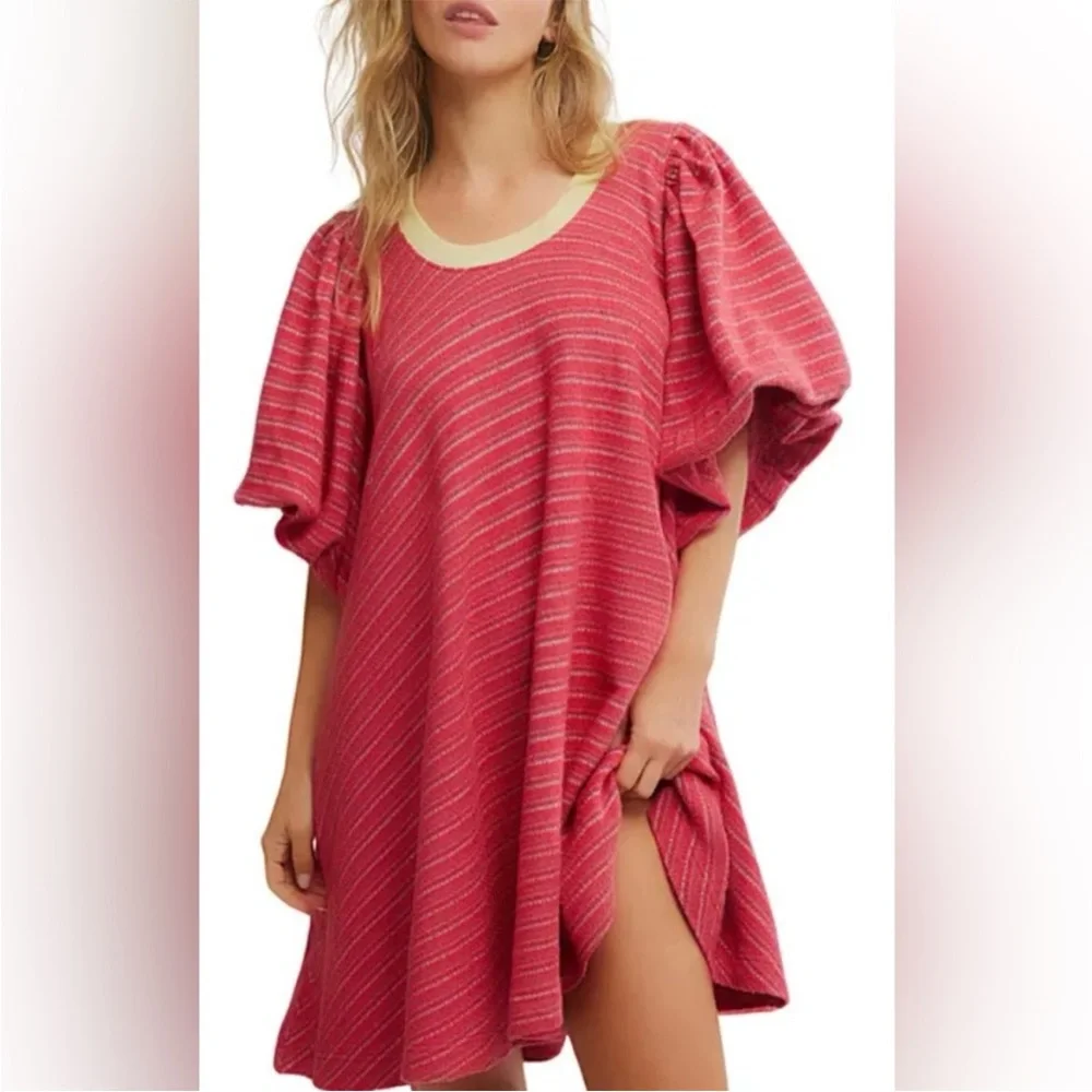 Free People Hudson Puff Sleeve Dress - Picture 2 of 4